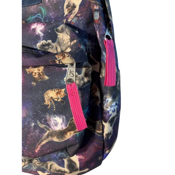 JanSport SuperBreak backpack with a "Multi Astro Kitty" RARE - Picture 3 of 7